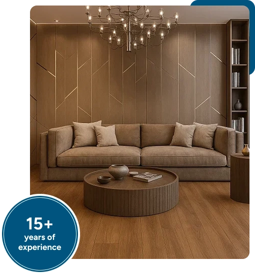 PVC flooring installed by the #1 supplier in a luxuries home in Dubai