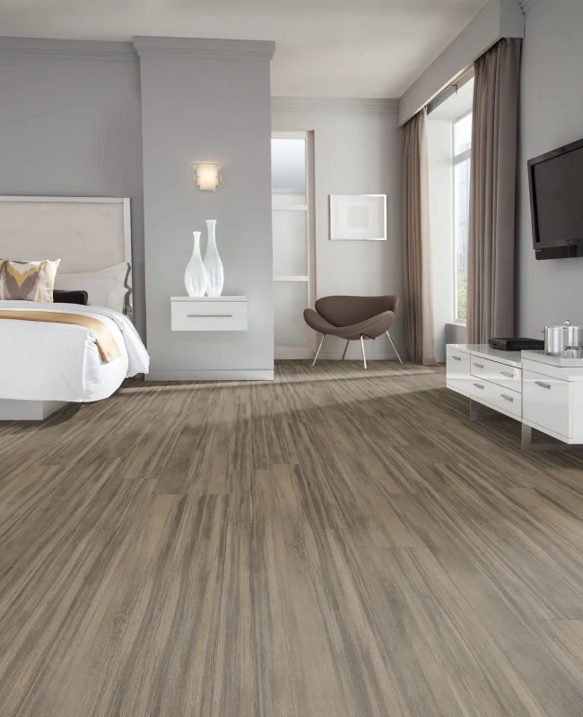 LVT Flooring installed in Bedroom