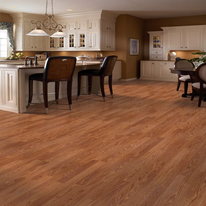 SPC Flooring installed in a modern kitchen